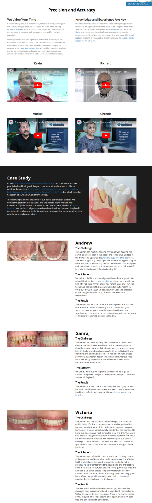 how to write a dental case study