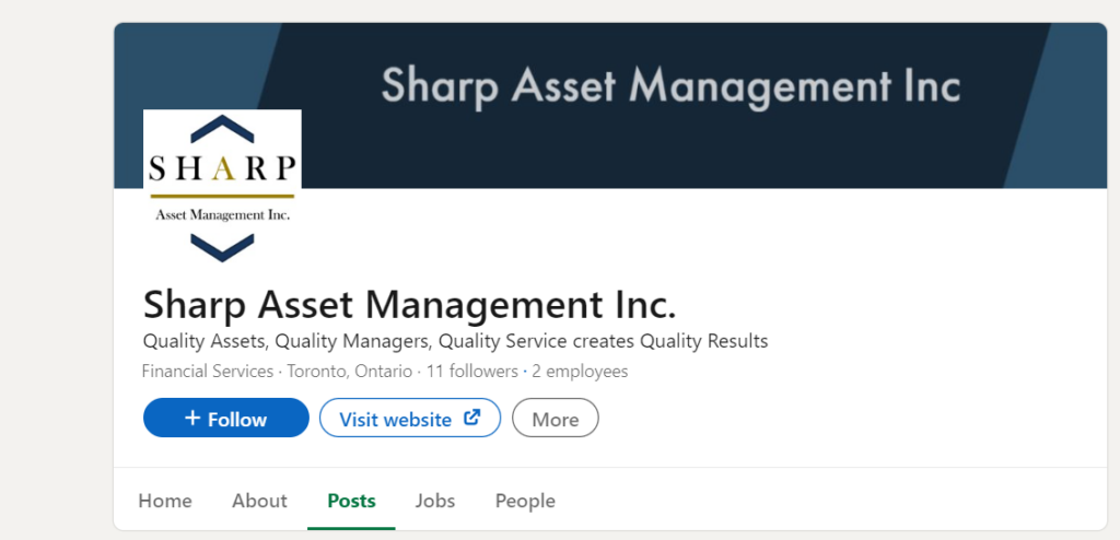 Sharp Asset Management LinkedIn 