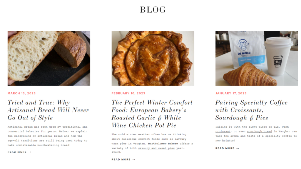 Bakery Blog